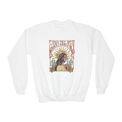 Lana Del Rey Vintage Artwork Youth Crewneck Sweatshirt