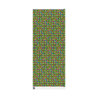 TMNT Turtle Toon Montage Gift Wrapping Paper