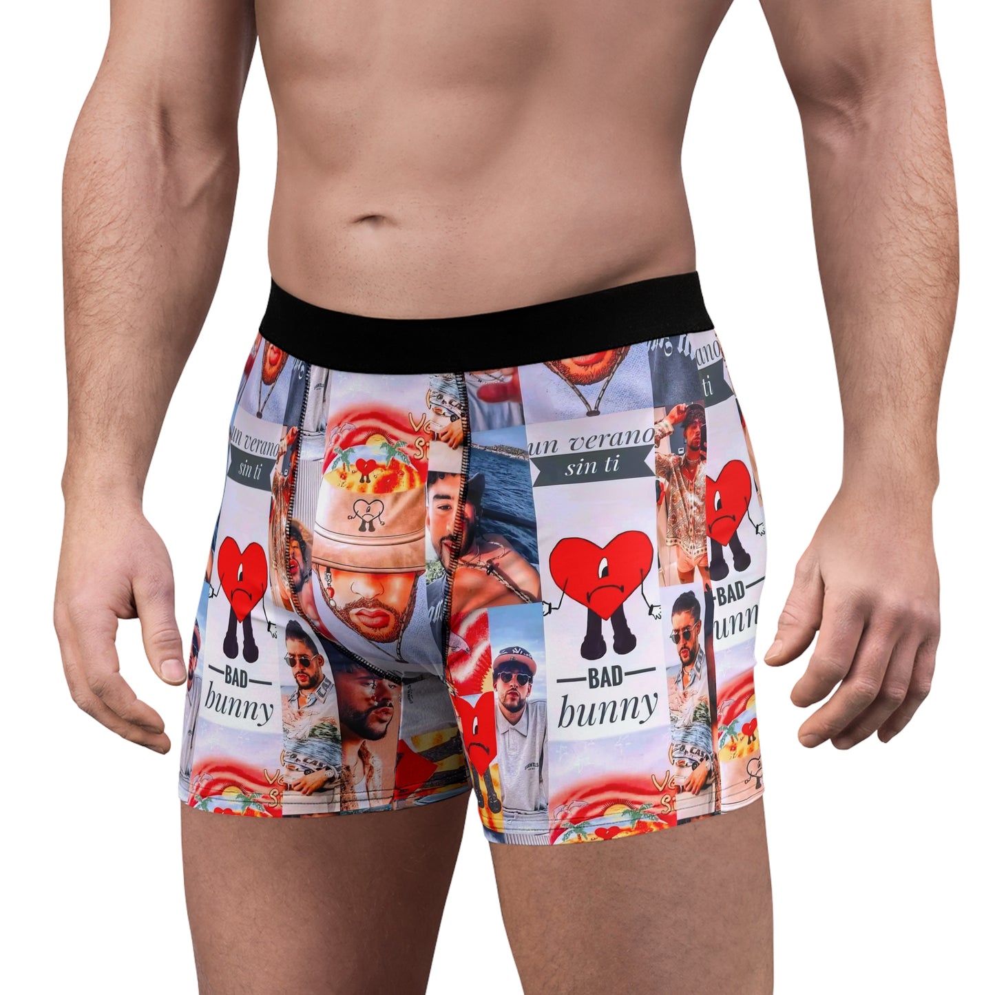 Bad Bunny Un Verano Sin Ti Photo Collage Men's Boxer Briefs Underwear