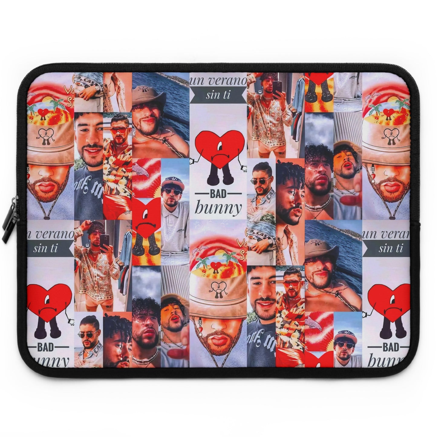 Bad Bunny Un Verano Sin Ti Photo Collage Laptop Sleeve