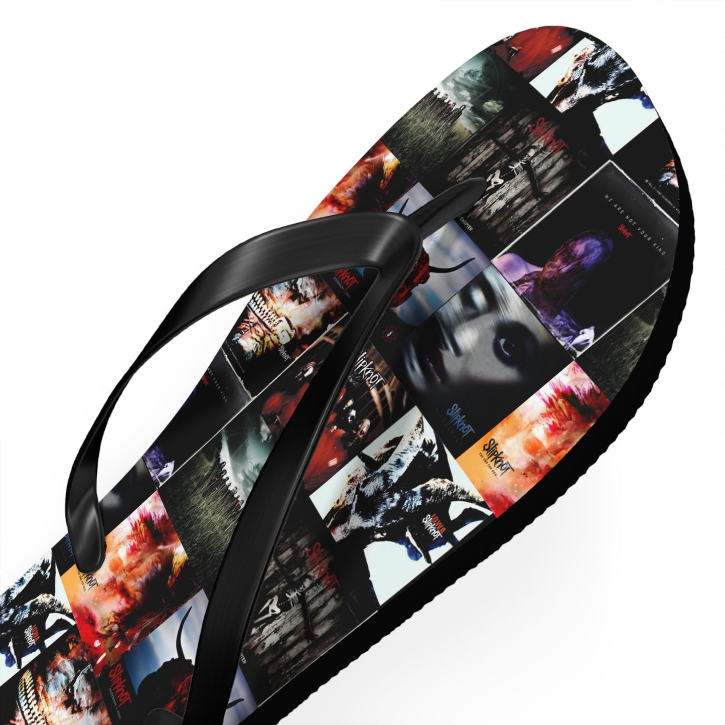 Slipknot Album Art Collage Flip Flops