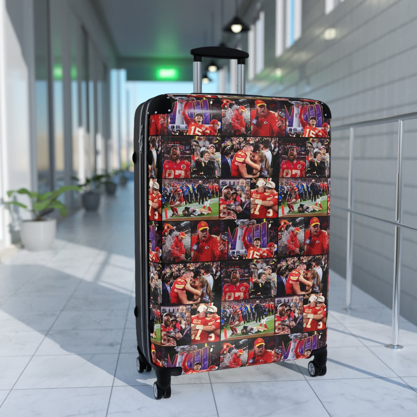 Kansas City Chiefs Superbowl LVIII Championship Victory Collage Suitcase