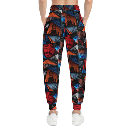 Post Malone Crystal Portraits Collage Athletic Jogger Sweatpants