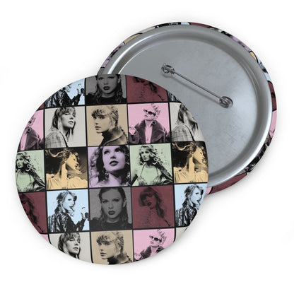 Taylor Swift Eras Collage Custom Pin Buttons