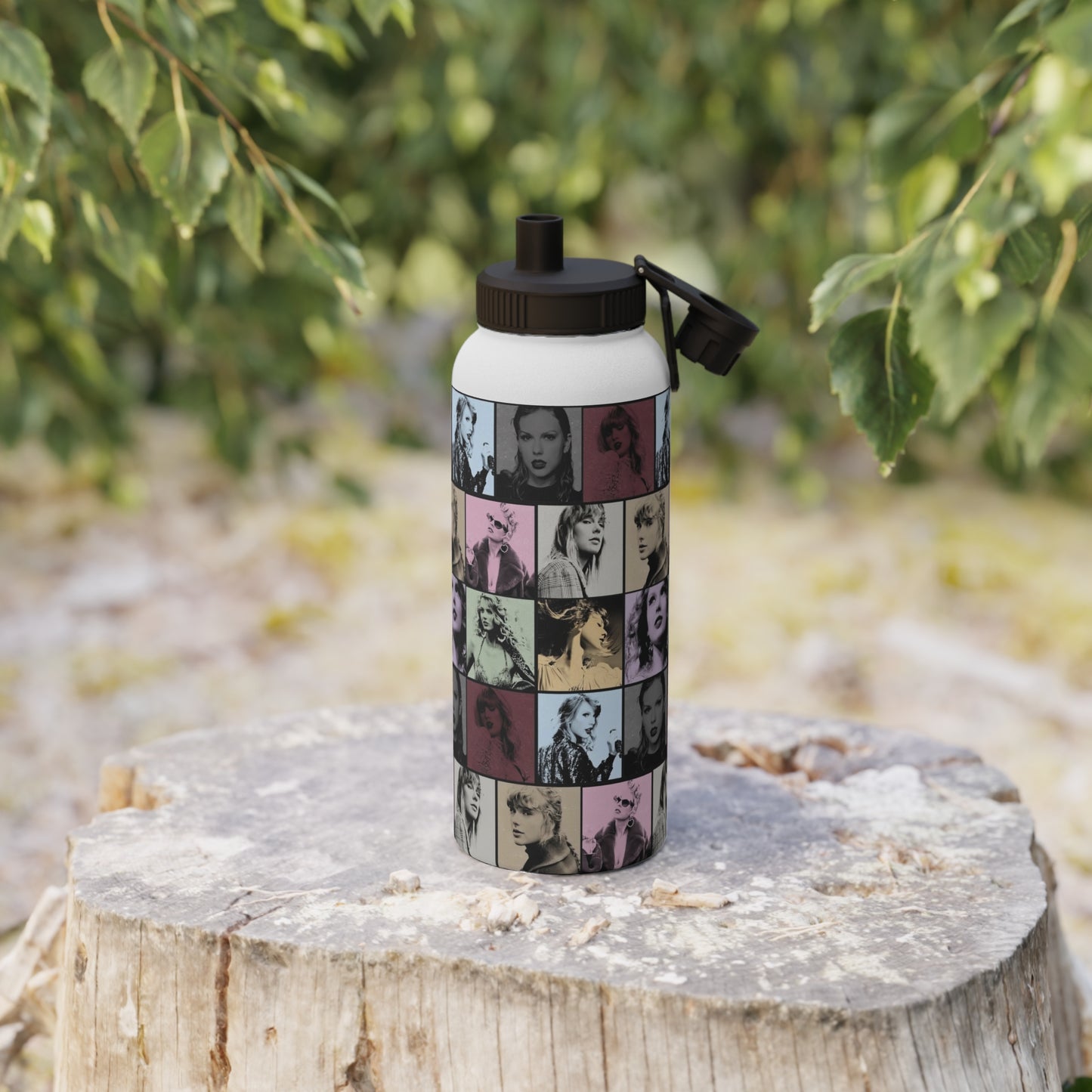 Taylor Swift Eras Collage Stainless Steel Sports Lid Water Bottle