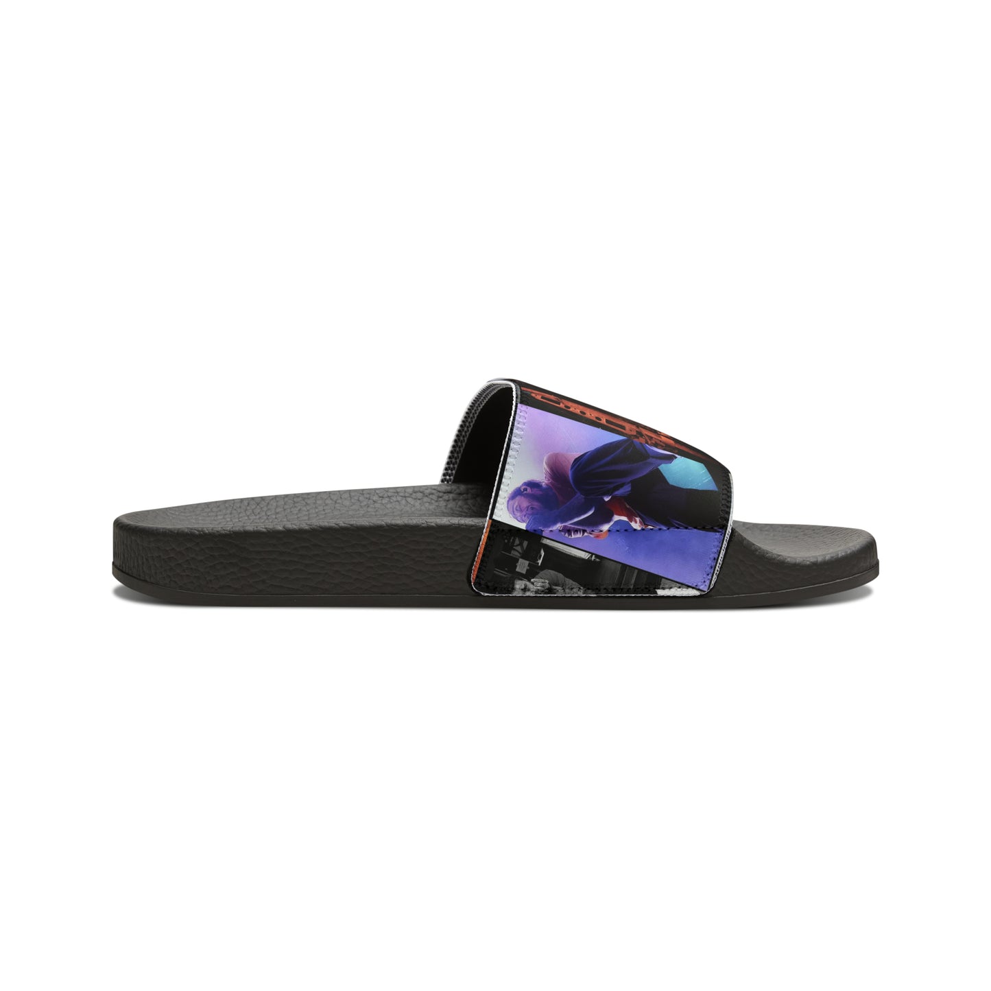 Post Malone On Tour Collage Youth Slide Sandals