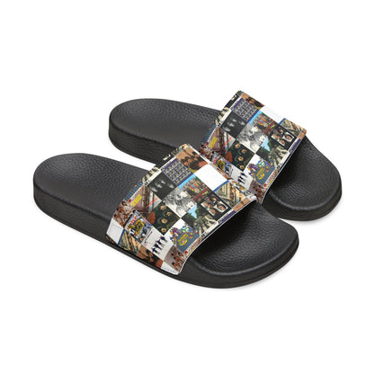 The Beatles Album Cover Collage Men's Slide Sandals