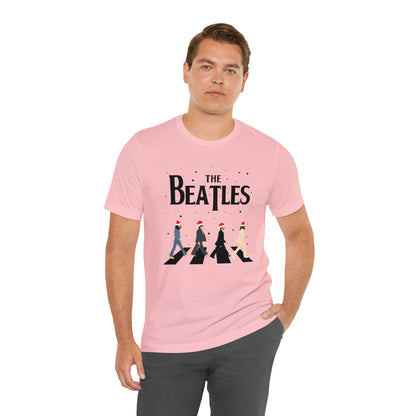 The Beatles Abbey Road Santas Unisex Jersey Short Sleeve Tee Shirt