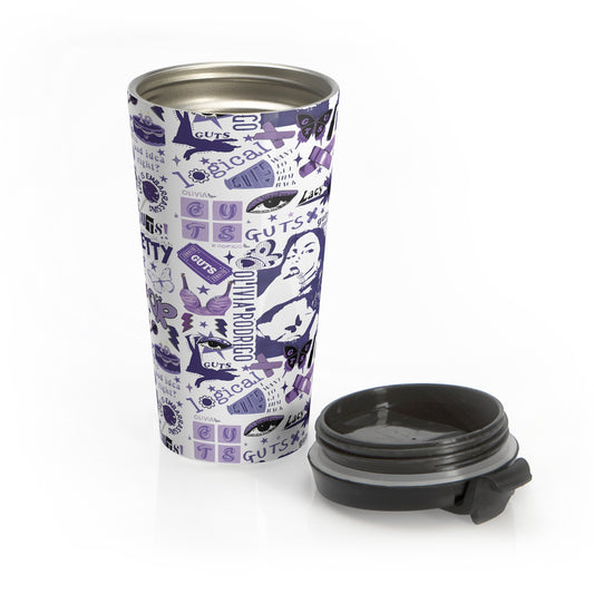 Olivia Rodrigo Guts Tour Collage Stainless Steel Travel Mug