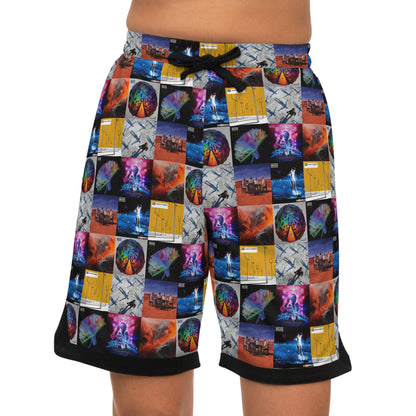 Muse Album Cover Collage Basketball Rib Shorts