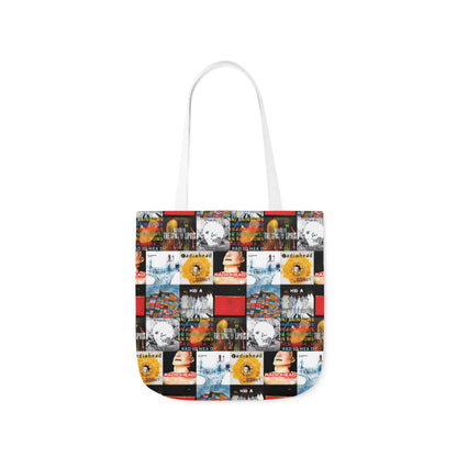 Radiohead Album Cover Collage Polyester Canvas Tote Bag