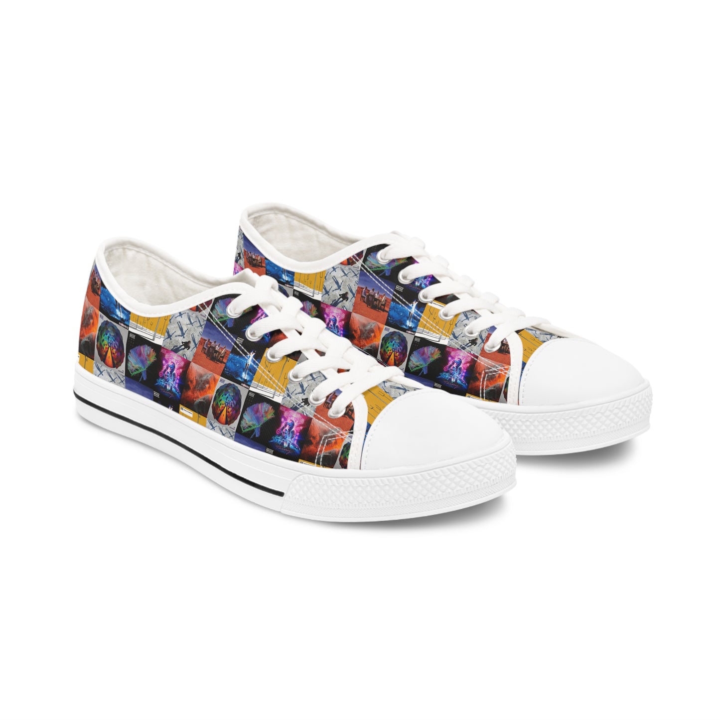 Muse Album Cover Collage Women's Low Top Sneakers