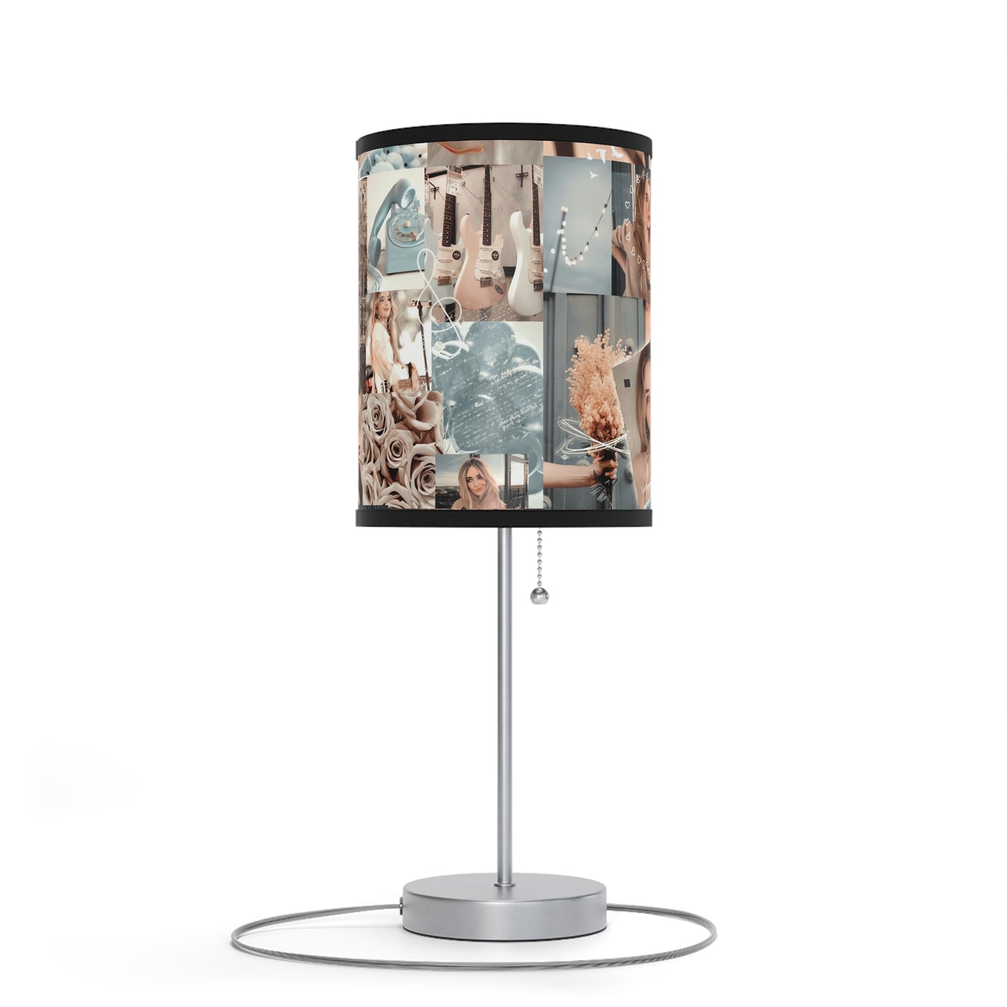 Sabrina Carpenter Peachy Princess Collage Lamp on a Stand