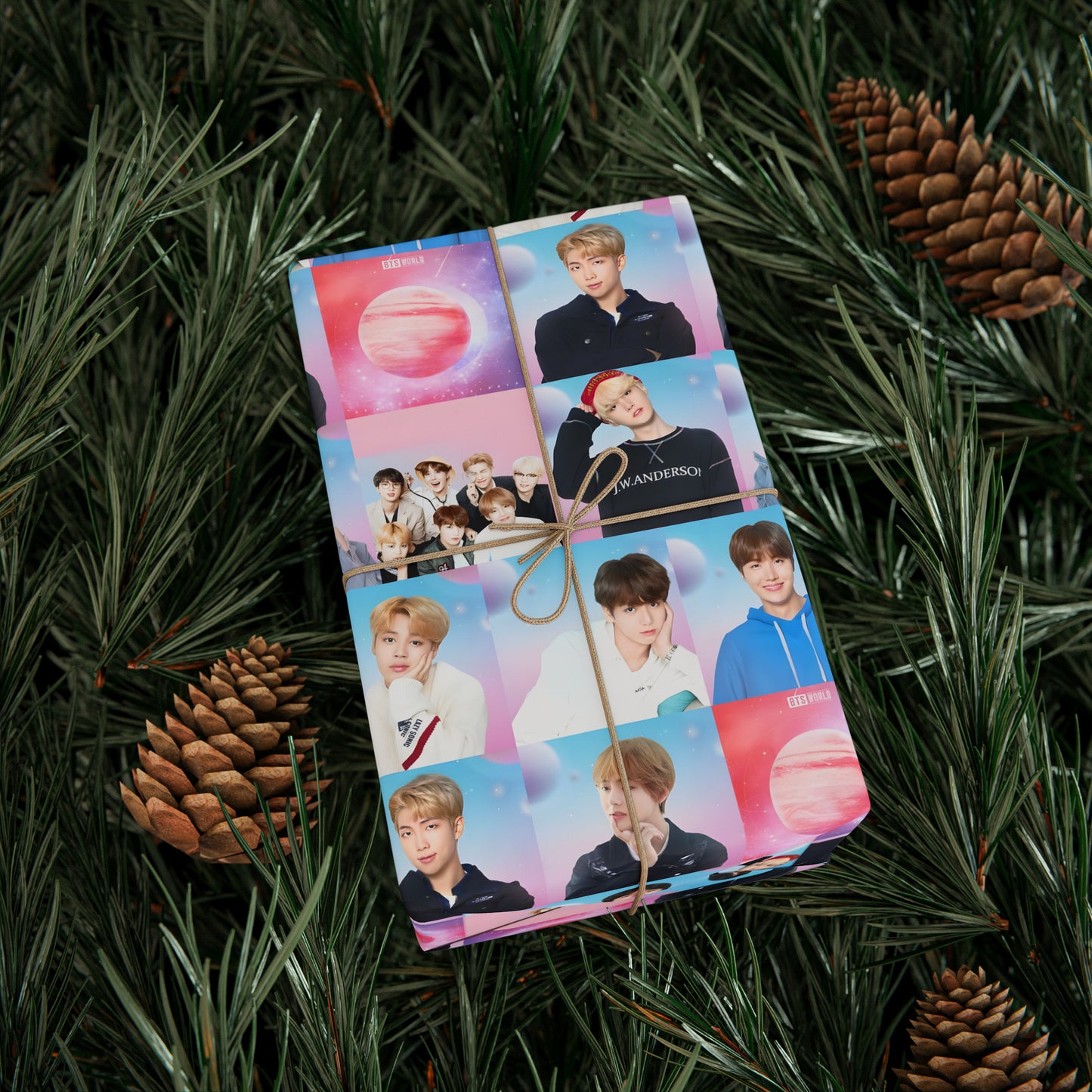 BTS World Mosaic Gift Wrapping Paper