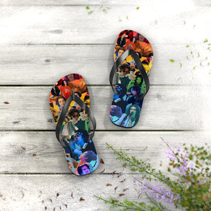 Conan Grey Rainbow Photo Collage Flip Flops