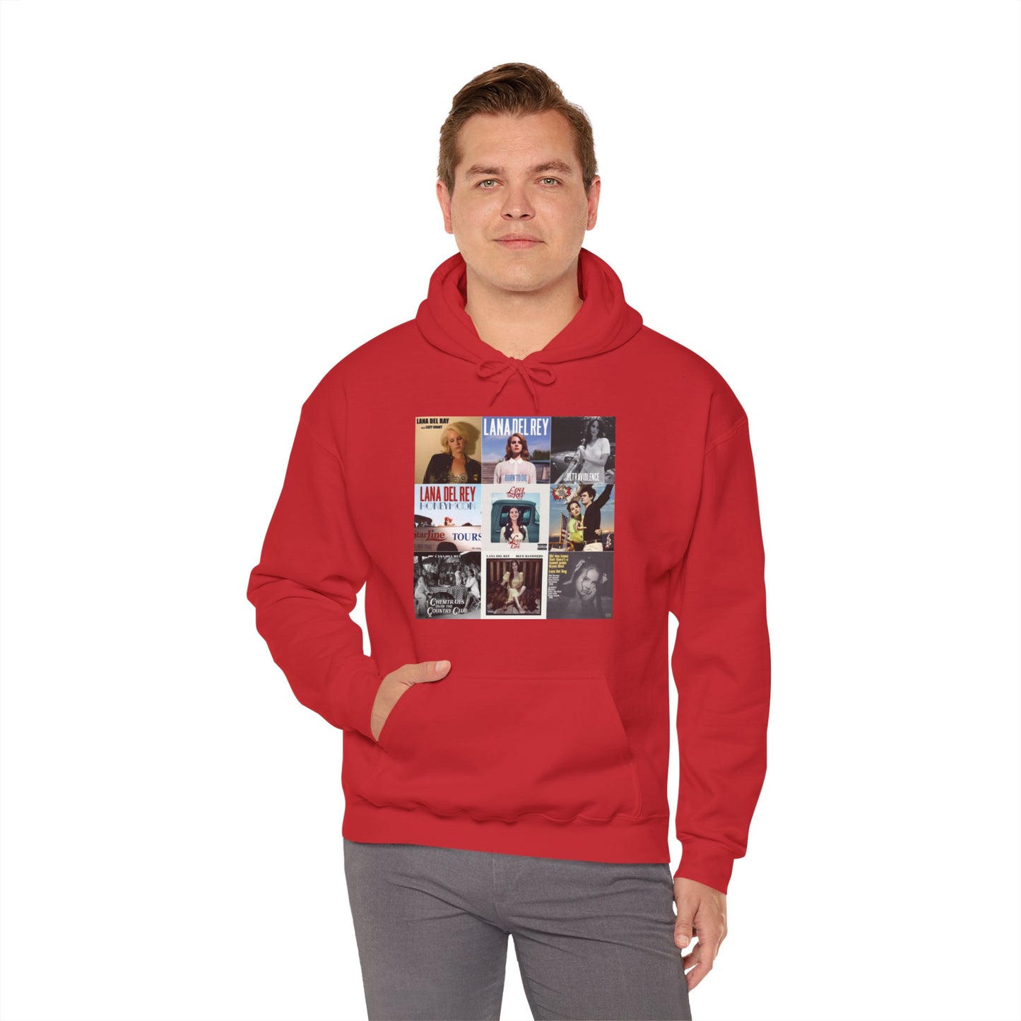 Lana Del Rey Album Cover Collage Unisex Heavy Blend Hooded Sweatshirt