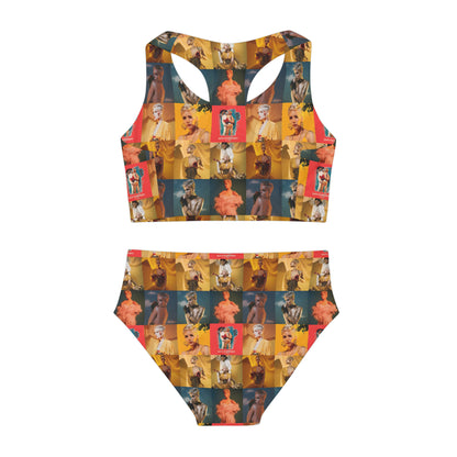 Halsey Hopeless Fountain Kingdom Mosaic Girls Two Piece Swimsuit