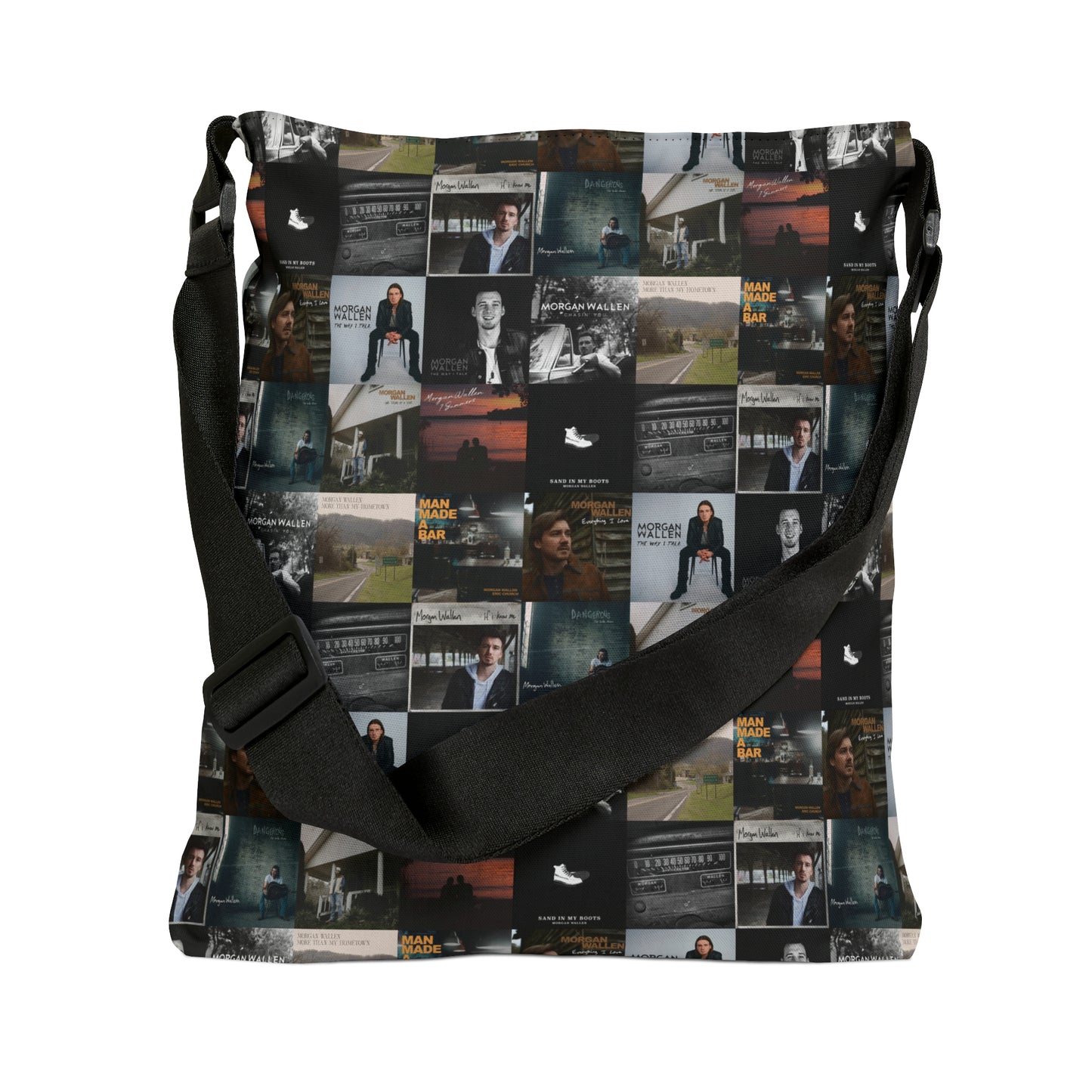 Morgan Wallen Album Cover Collage Adjustable Tote Bag