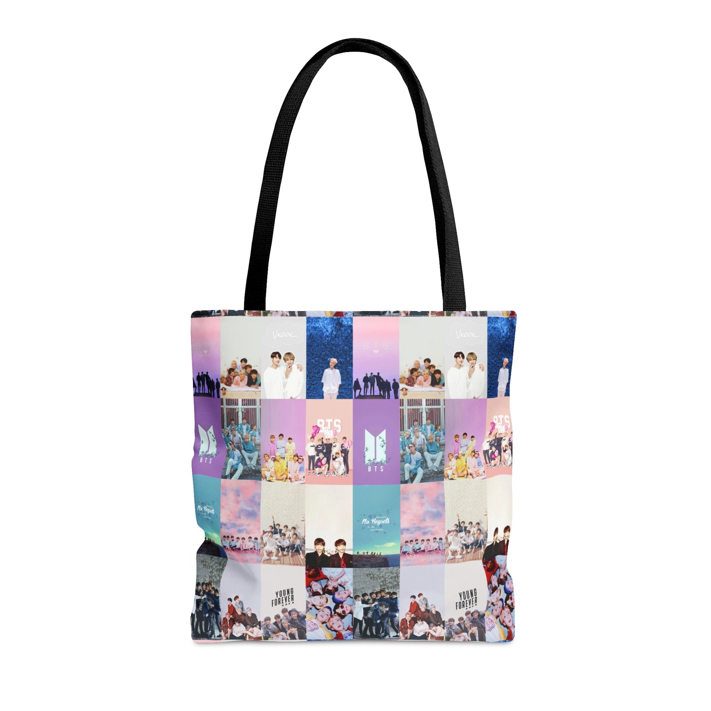 BTS Pastel Aesthetic Collage Tote Bag