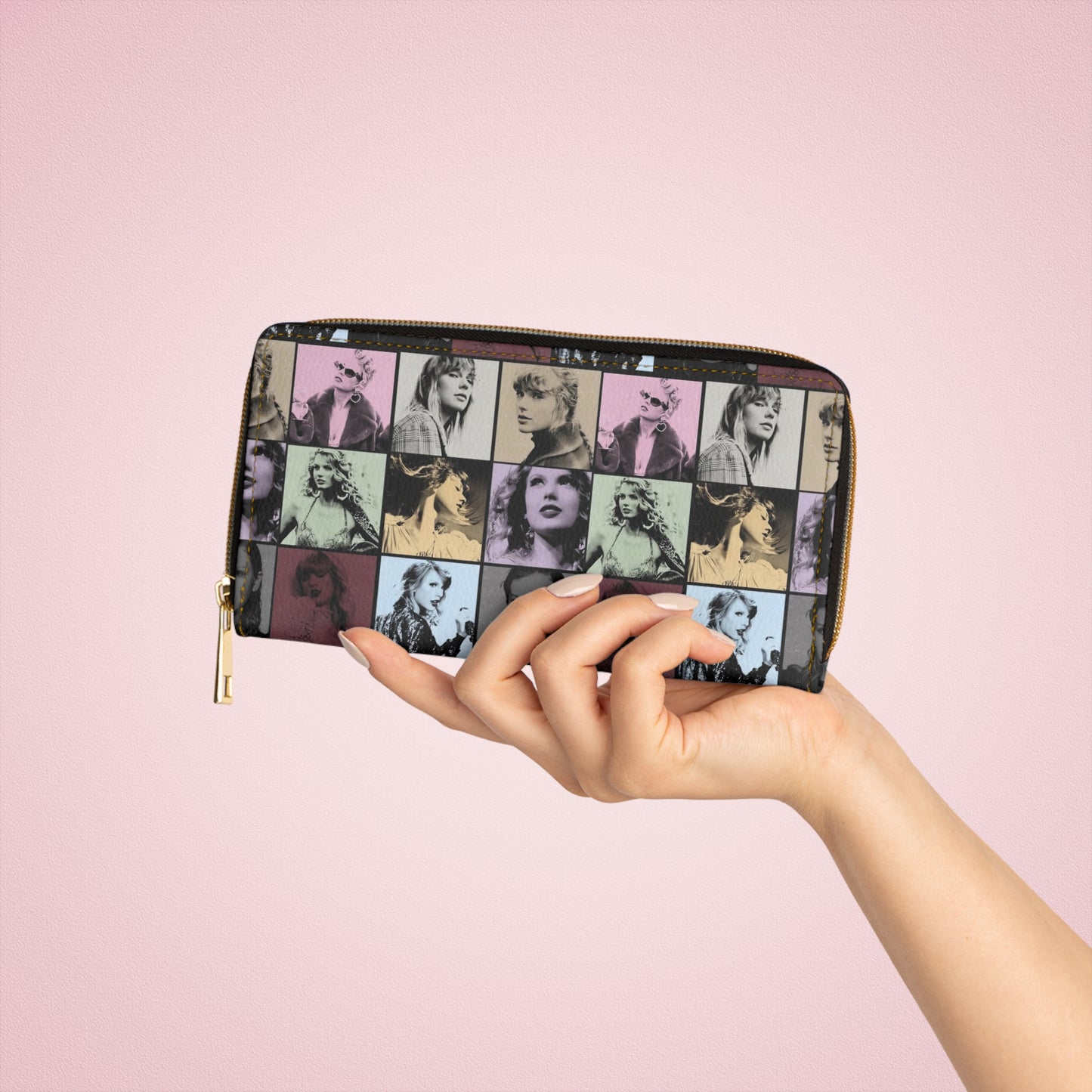 Taylor Swift Eras Collage Zipper Wallet