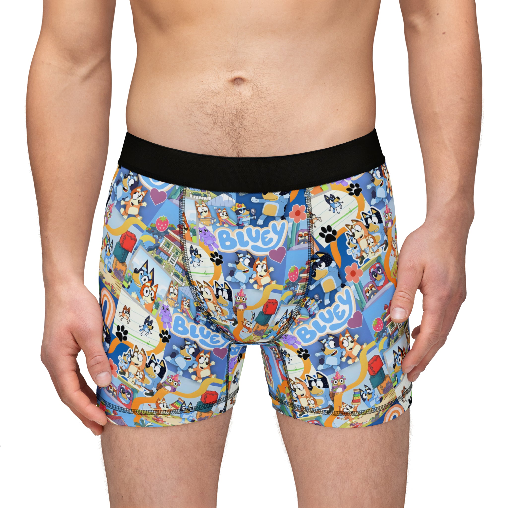 Bluey Playtime Collage Men's Boxers – Fandom Flair