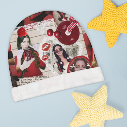 Lana Del Rey Cherry Coke Collage Baby Beanie