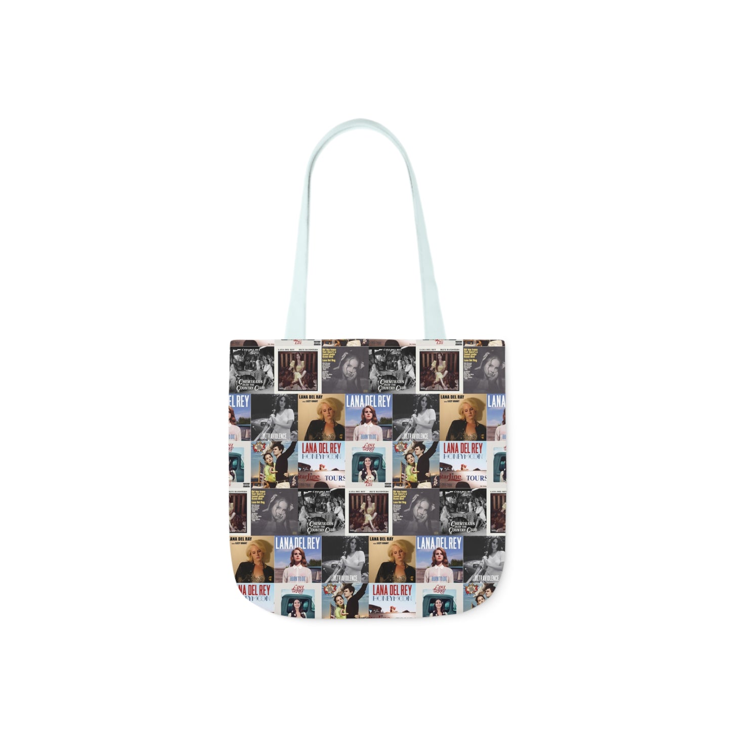 Lana Del Rey Album Cover Collage Polyester Canvas Tote Bag