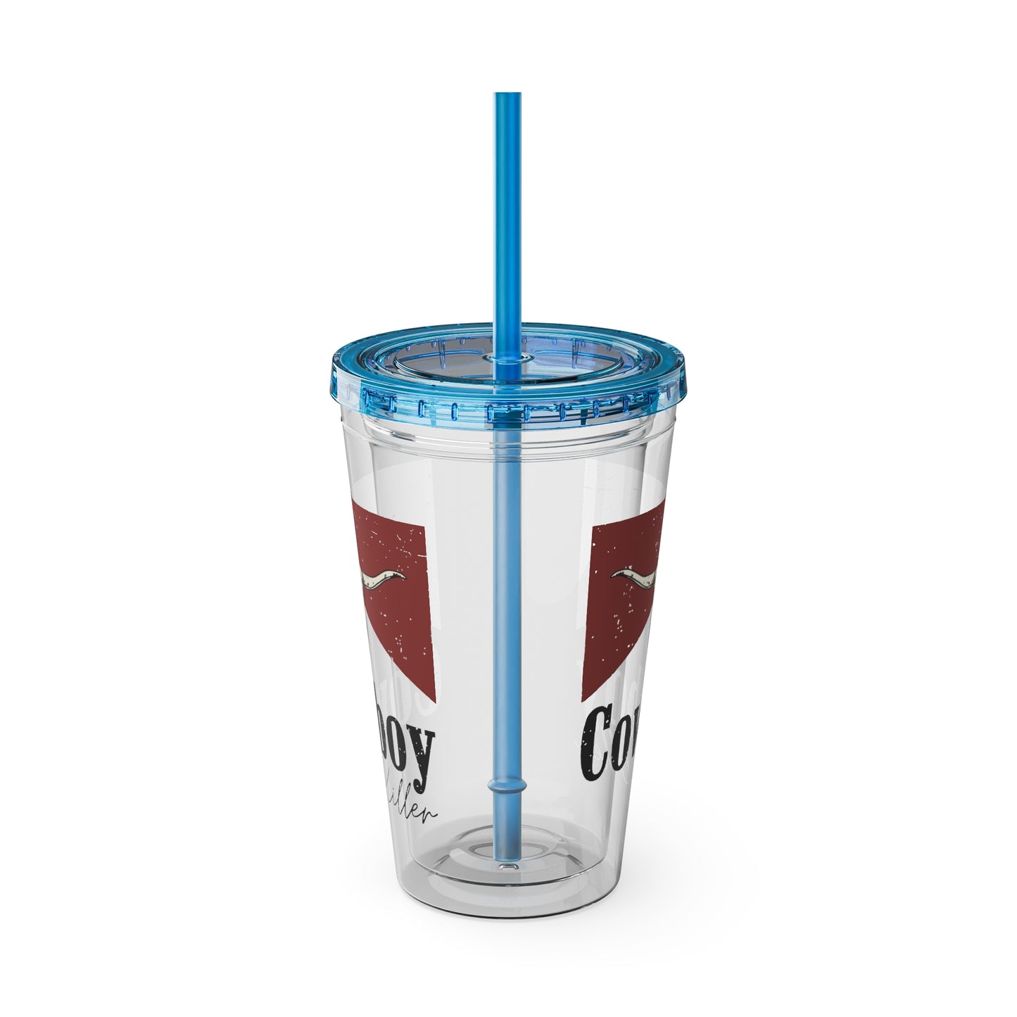 Morgan Wallen Cowboy Killer Sunsplash Tumbler with Straw