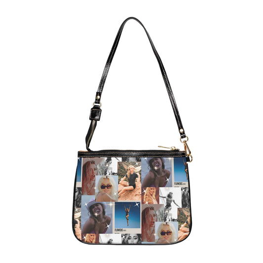 Miley Cyrus Flowers Photo Collage Small Shoulder Bag