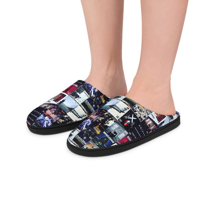 Eminem Album Art Cover Collage Men's Indoor Slippers