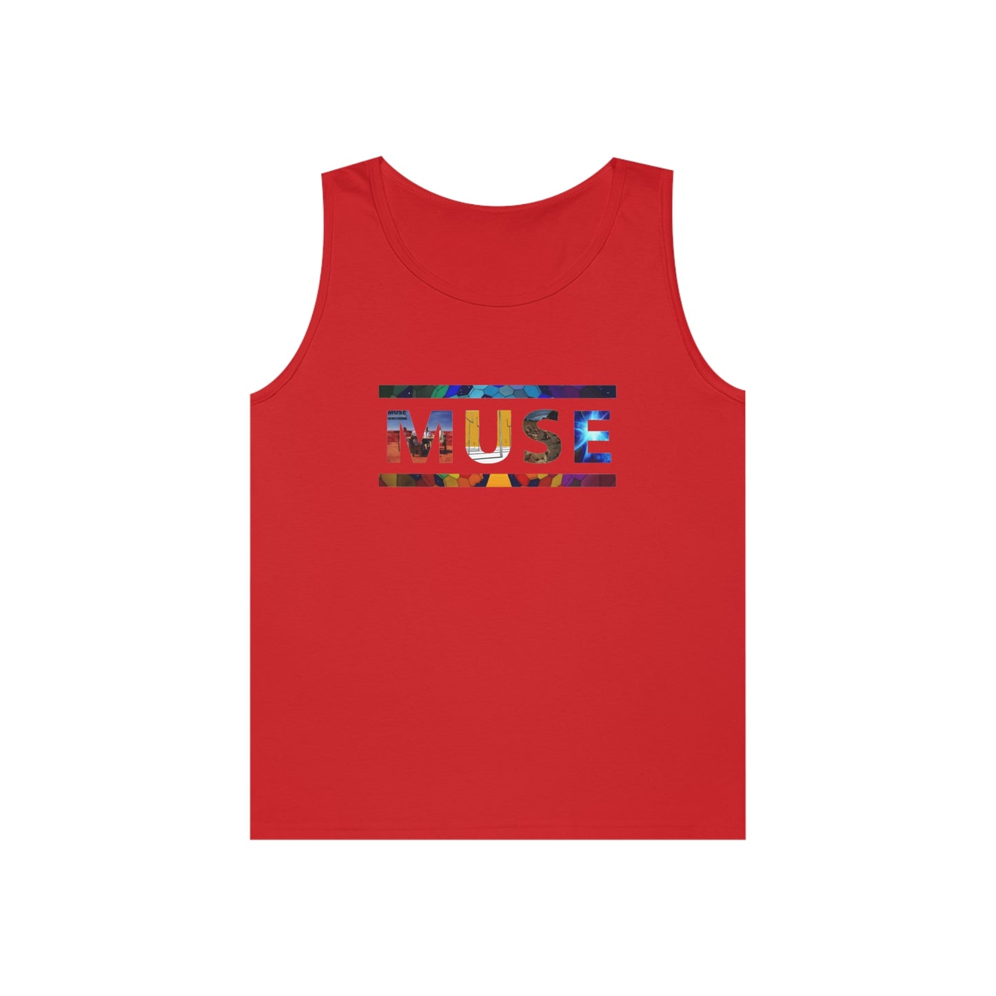 Muse Album Art Letters Unisex Heavy Cotton Tank Top