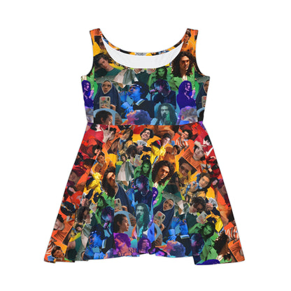 Conan Grey Rainbow Photo Collage Women's Skater Dress