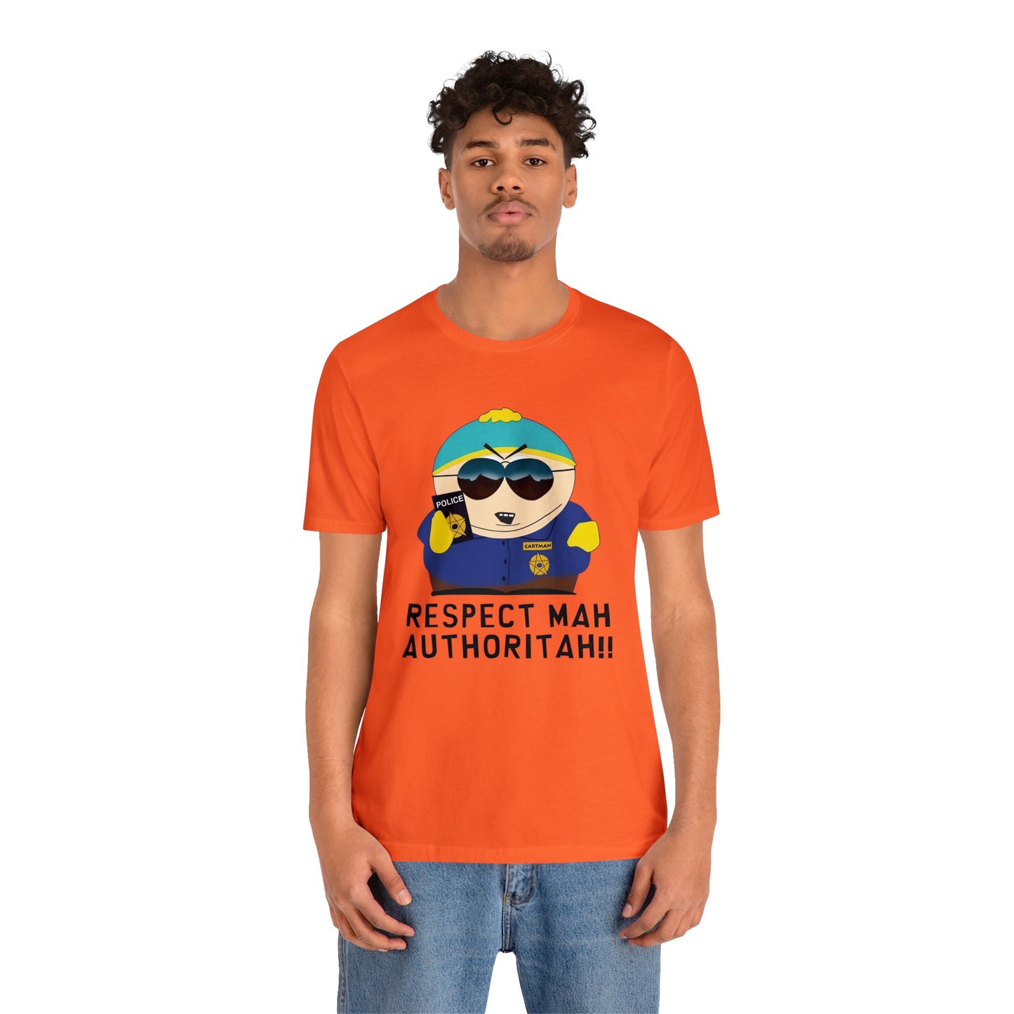 South Park Cartman Respect Mah Autheritah! Unisex Jersey Short Sleeve Tee