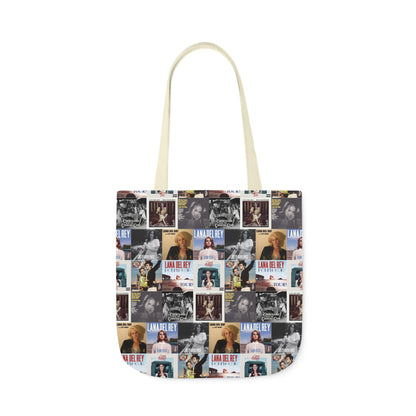 Lana Del Rey Album Cover Collage Polyester Canvas Tote Bag