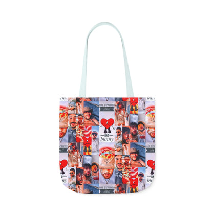 Bad Bunny Un Verano Sin Ti Photo Collage Polyester Canvas Tote Bag