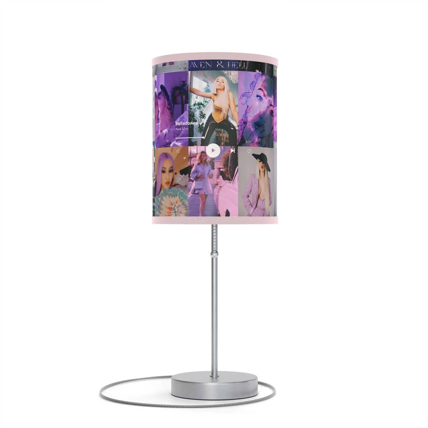 Ava Max Belladonna Photo Collage Lamp on a Stand