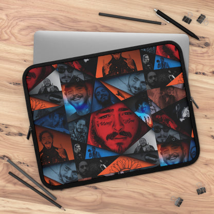 Post Malone Crystal Portaits Collage Laptop Sleeve