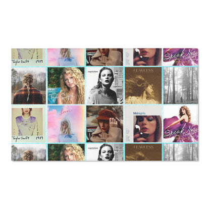 Taylor Swift Album Art Collage Pattern Area Rug