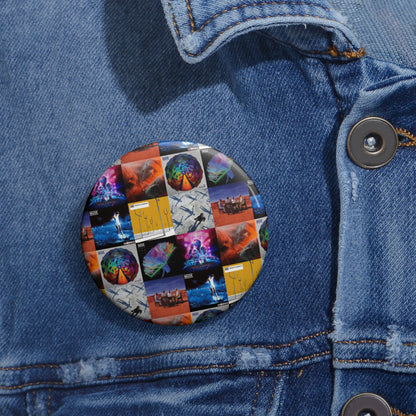 Muse Album Cover Collage Custom Pin Buttons