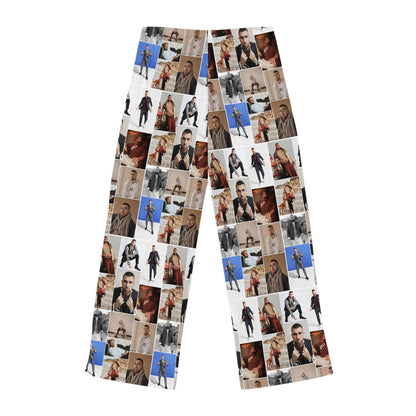 Travis Kelce Portrait Photo Mosaic Women's Pajama Pants