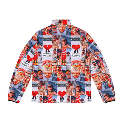 Bad Bunny Un Verano Sin Ti Photo Collage Men's Puffer Jacket