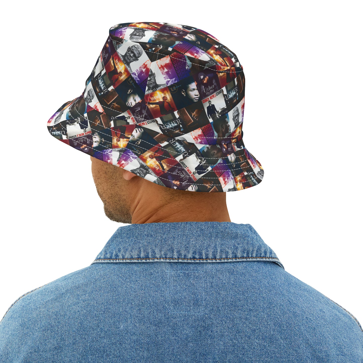 Usher Album Cover Art Mosaic Bucket Hat