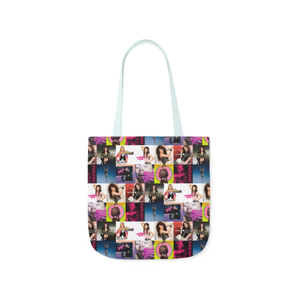 Miley Cyrus Album Cover Collage Polyester Canvas Tote Bag