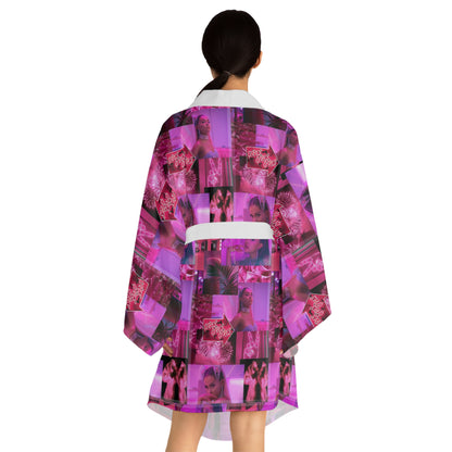 Ariana Grande 7 Rings Collage Long Sleeve Kimono Robe