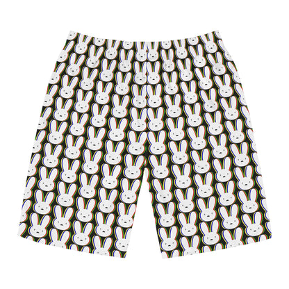 Bad Bunny Logo Pattern Men's Board Shorts