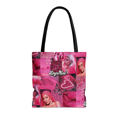 Doja Cat Pink Vibes Collage Tote Bag