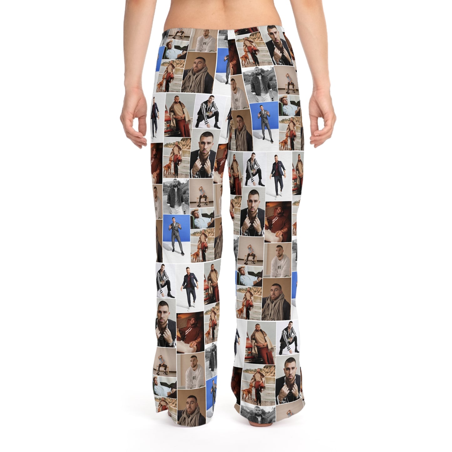 Travis Kelce Portrait Photo Mosaic Women's Pajama Pants