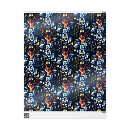 Anime Hero Montage Gift Wrapping Paper