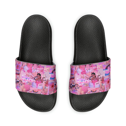 Ariana Grande Purple Vibes Collage Women's Slide Sandals