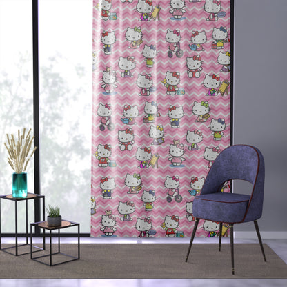 Hello Kitty Playtime Collage Window Curtain